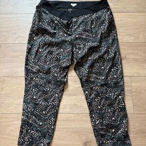 LOFT Black Trousers with Gold Detailing
